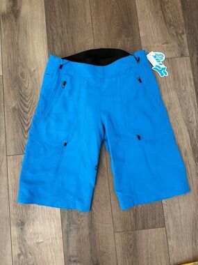 Women’s Bright Blue Fox Mountain Biking  Shorts